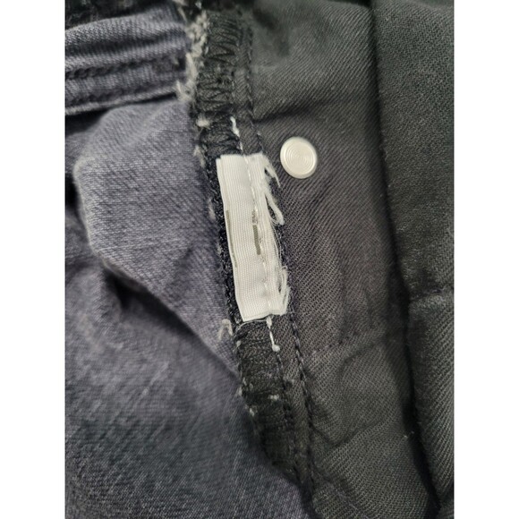 Abercrombie Fitch Women’s Shorts Cuffed Charcoal Color Stretch Denim Size 34 - Picture 8 of 10